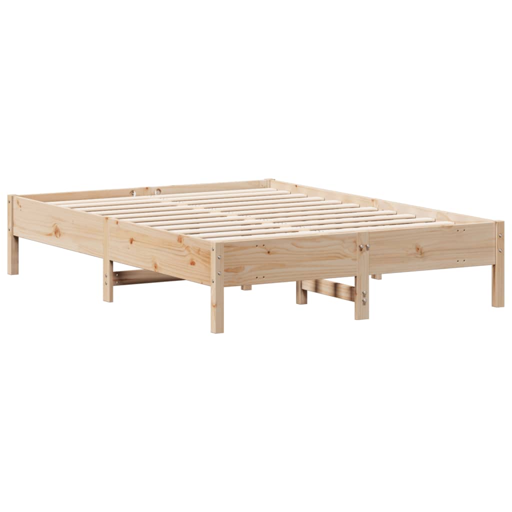 Bed Frame Without Mattress Small Double Solid Wood Pine