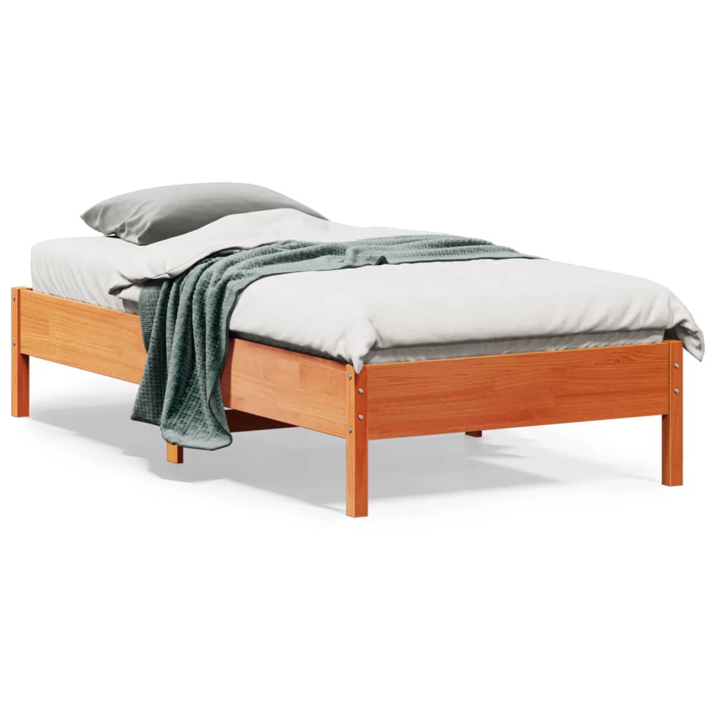 Bed Frame Without Mattress Small Double Solid Wood Pine