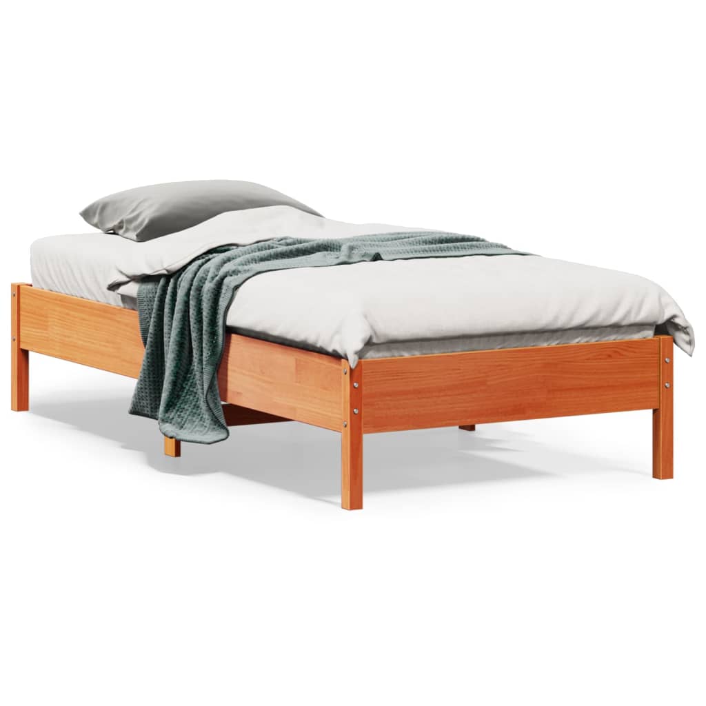Bed Frame Without Mattress Small Double Solid Wood Pine