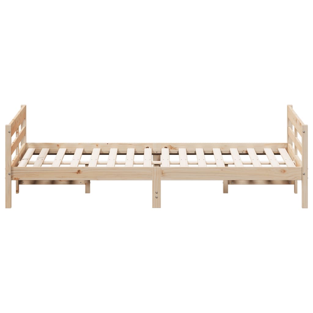 Bed Frame Without Mattress Solid Wood Pine