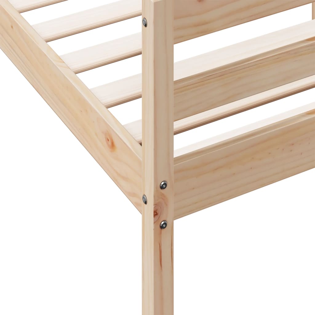 Bed Frame Without Mattress Solid Wood Pine