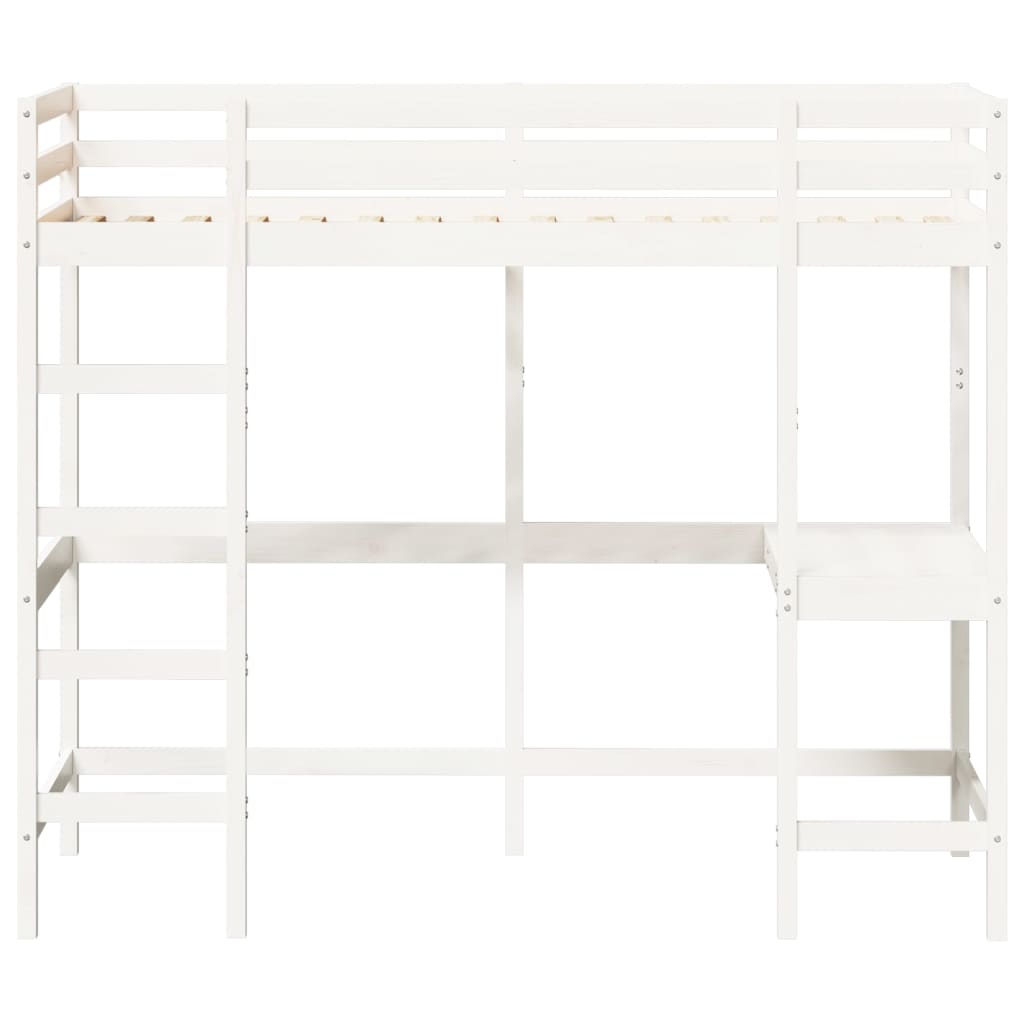 Loft Bed Without Mattress Solid Wood Pine