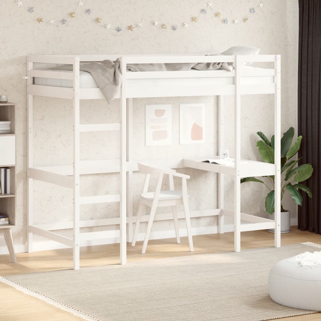 Loft Bed Without Mattress Solid Wood Pine