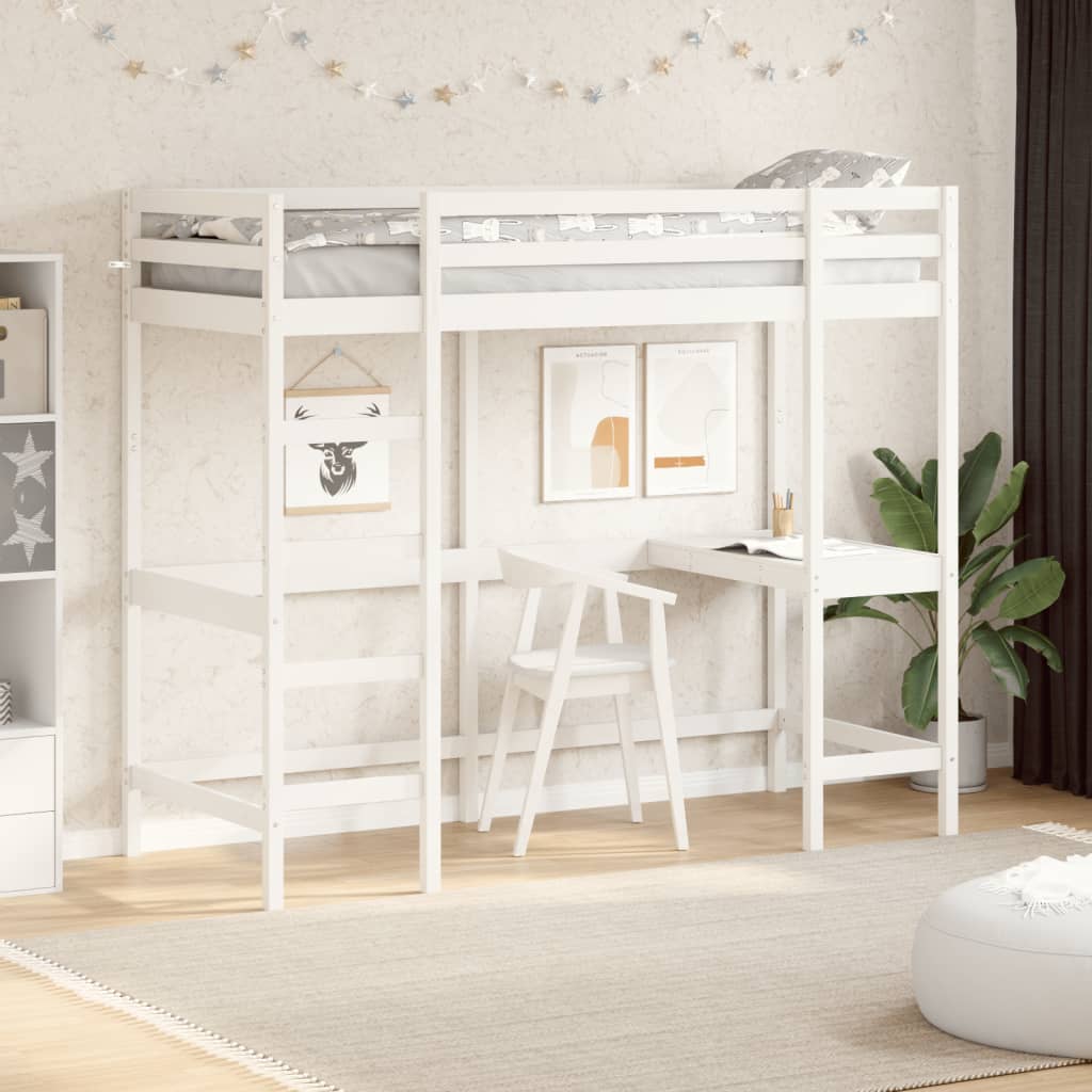 Loft Bed Without Mattress Solid Wood Pine