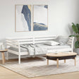 Day Bed Without Mattress Wax Small Single Solid Wood Pine
