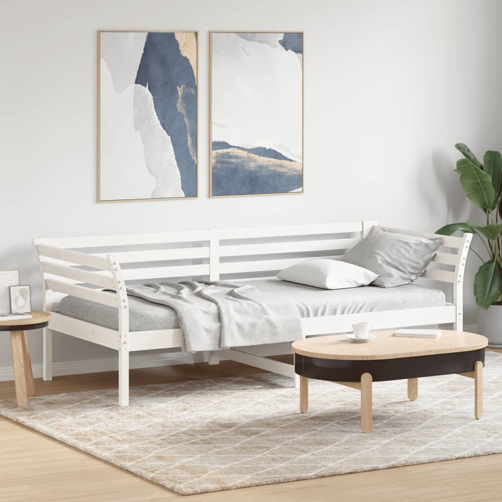 Day Bed Without Mattress Wax Small Single Solid Wood Pine