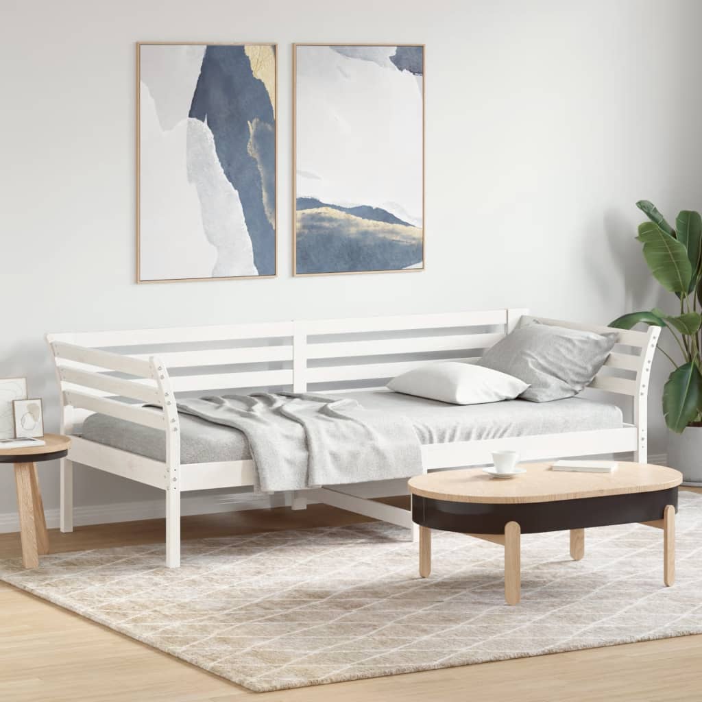 Day Bed Without Mattress Wax Small Single Solid Wood Pine