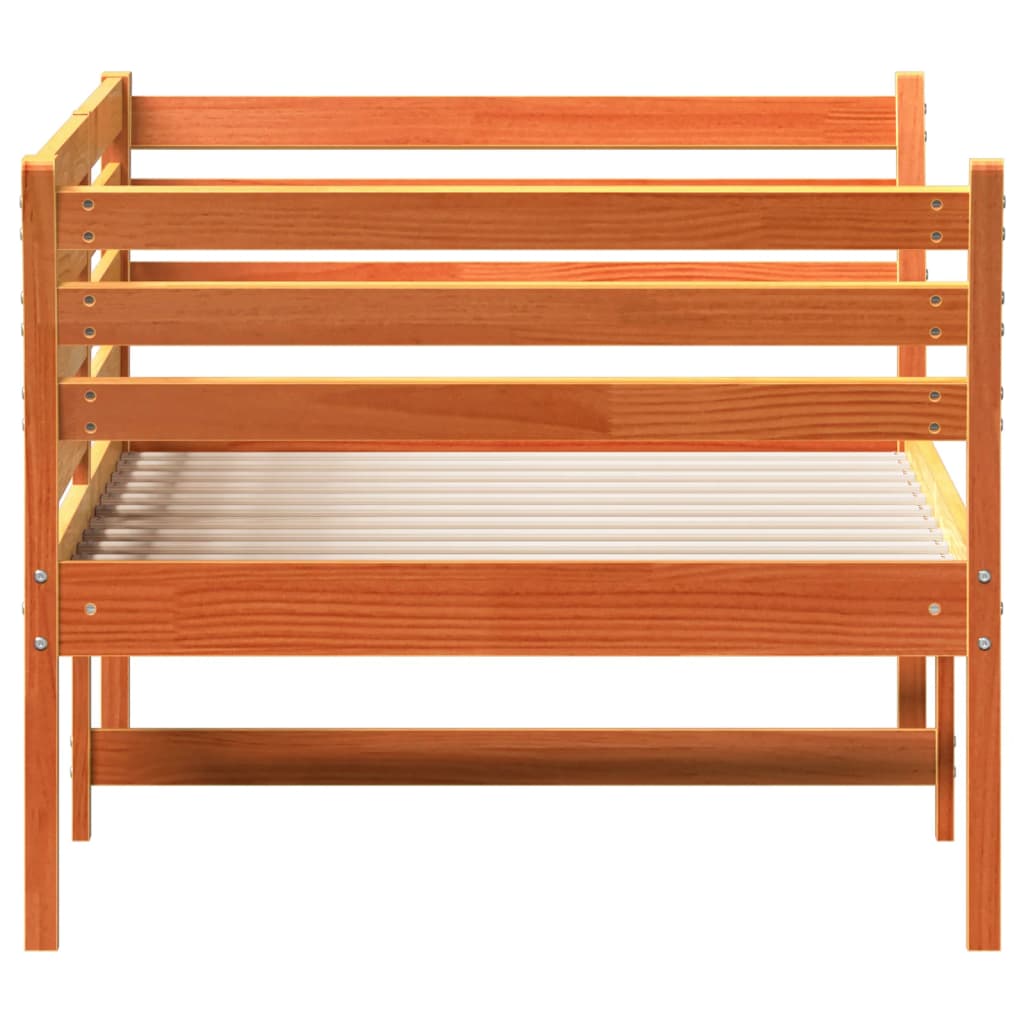 Day Bed Without Mattress Wax Small Single Solid Wood Pine