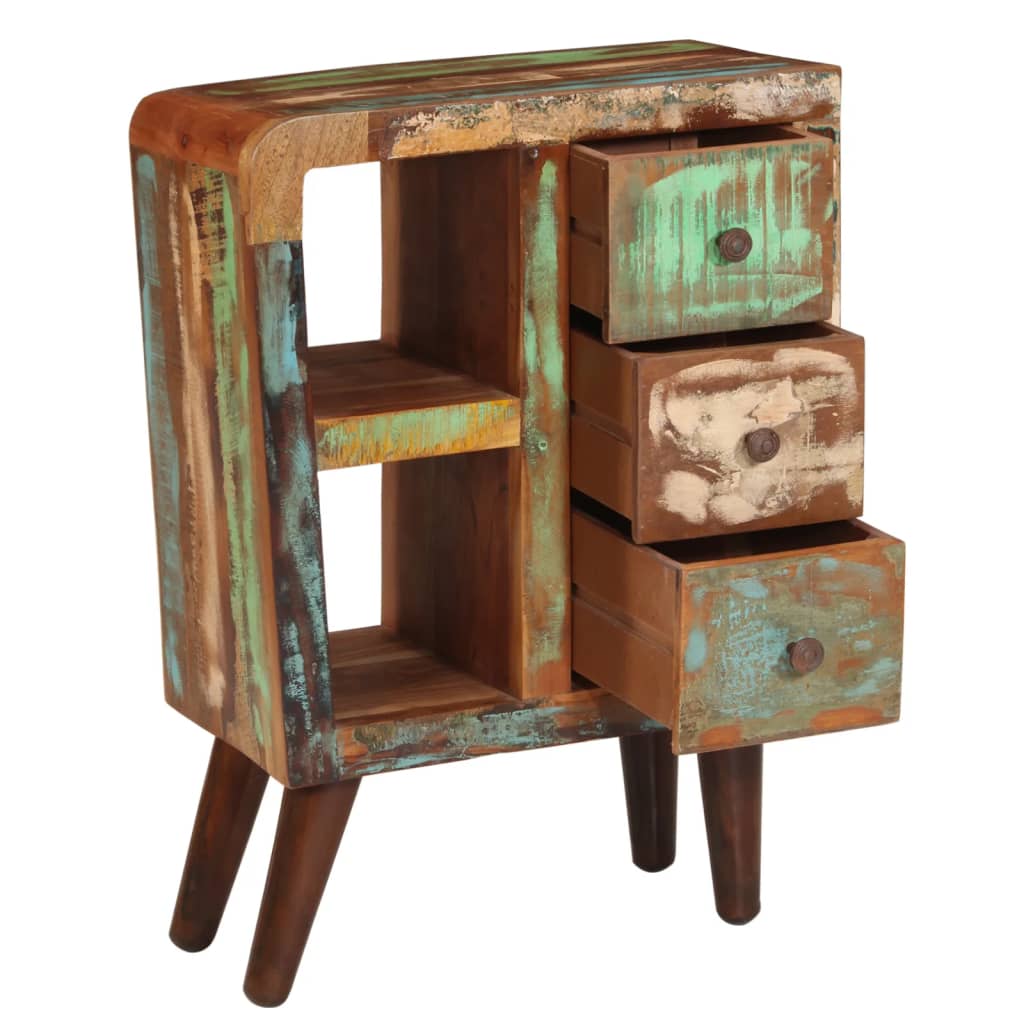 Sideboard 55X30X80 Cm Solid Wood Reclaimed