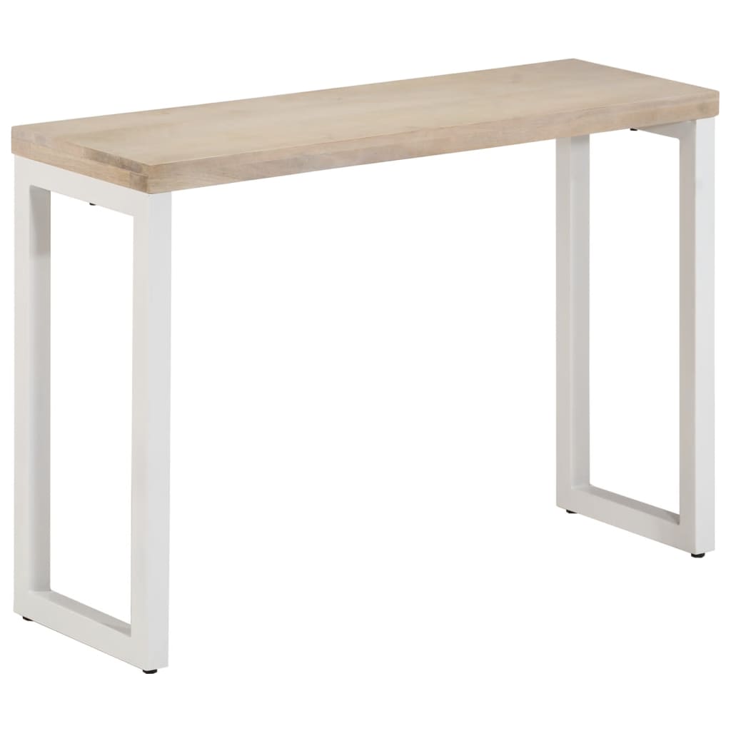 Console Table 120X35X76 Cm Solid Mango Wood And Steel
