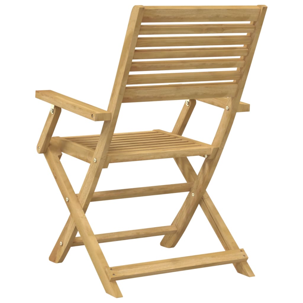 Folding Garden Chairs 4 Pcs 54.5X61.5X86.5 Cm Solid Wood Acacia
