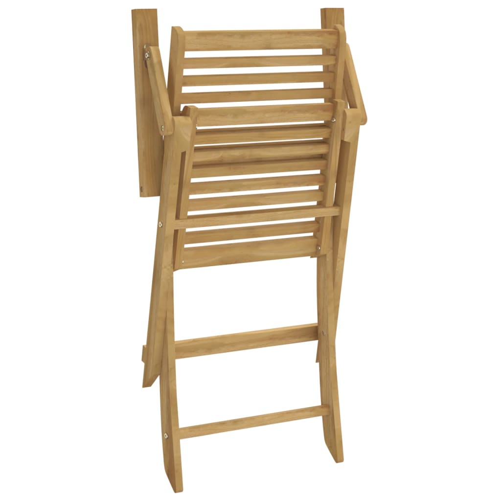 Folding Garden Chairs 4 Pcs 54.5X61.5X86.5 Cm Solid Wood Acacia