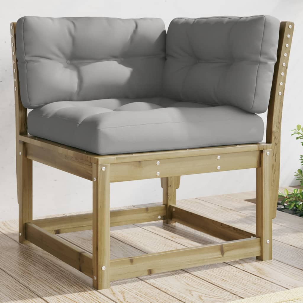 Garden Sofa Corner 73X73X78 Cm Impregnated Wood Pine