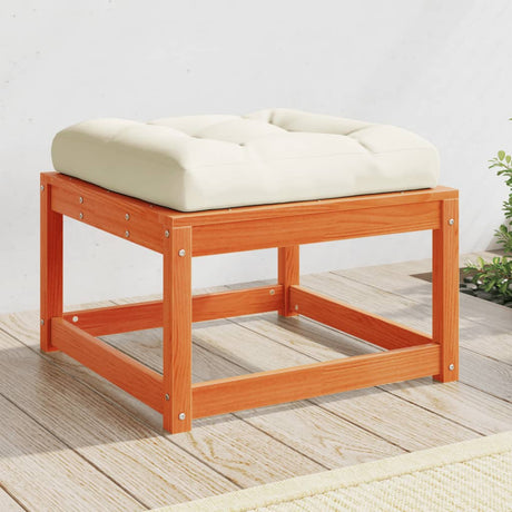 Garden Footstool Solid Wood Pine