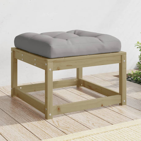 Garden Footstool Solid Wood Pine