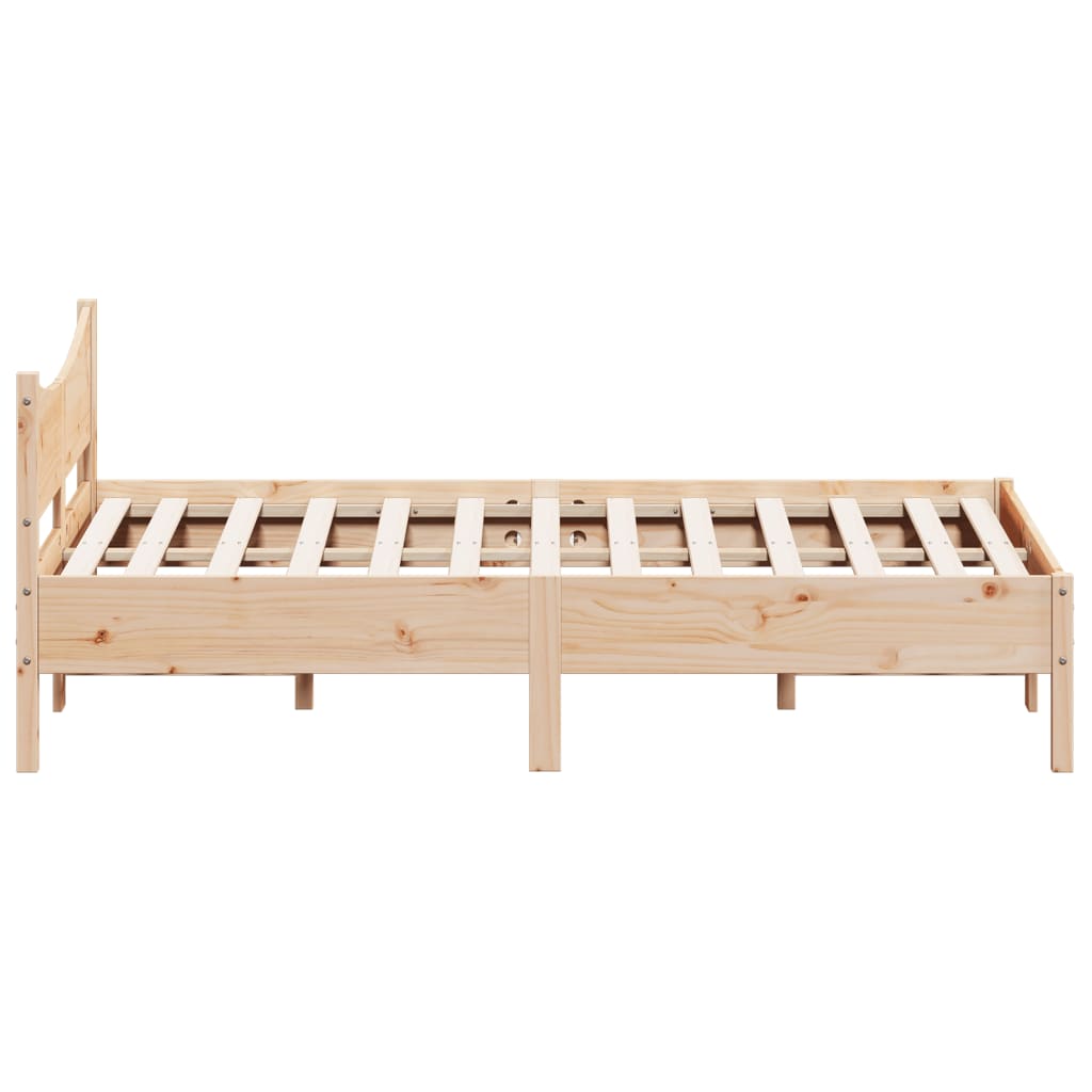 Bed Frame Without Mattress Solid Wood Pine