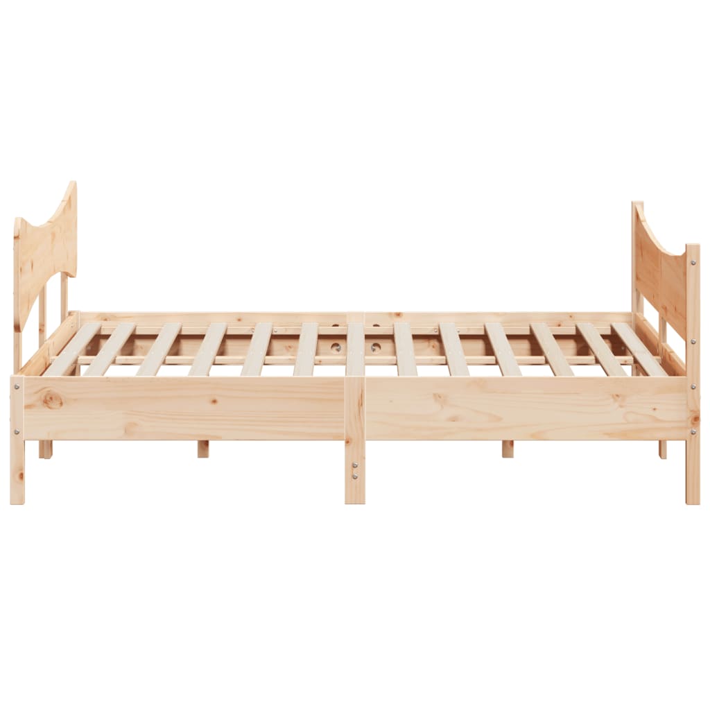 Bed Frame Without Mattress Super King Solid Wood Pine