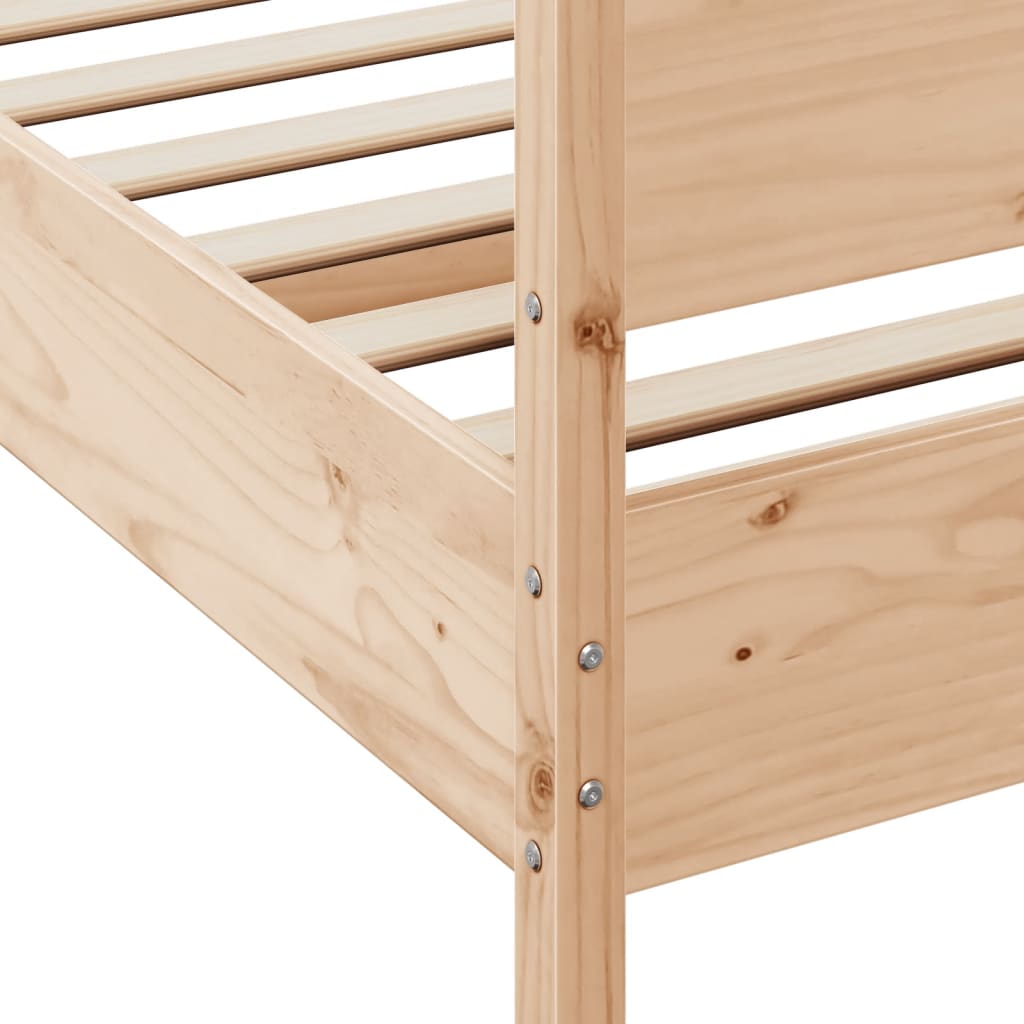 Bed Frame Without Mattress Super King Solid Wood Pine