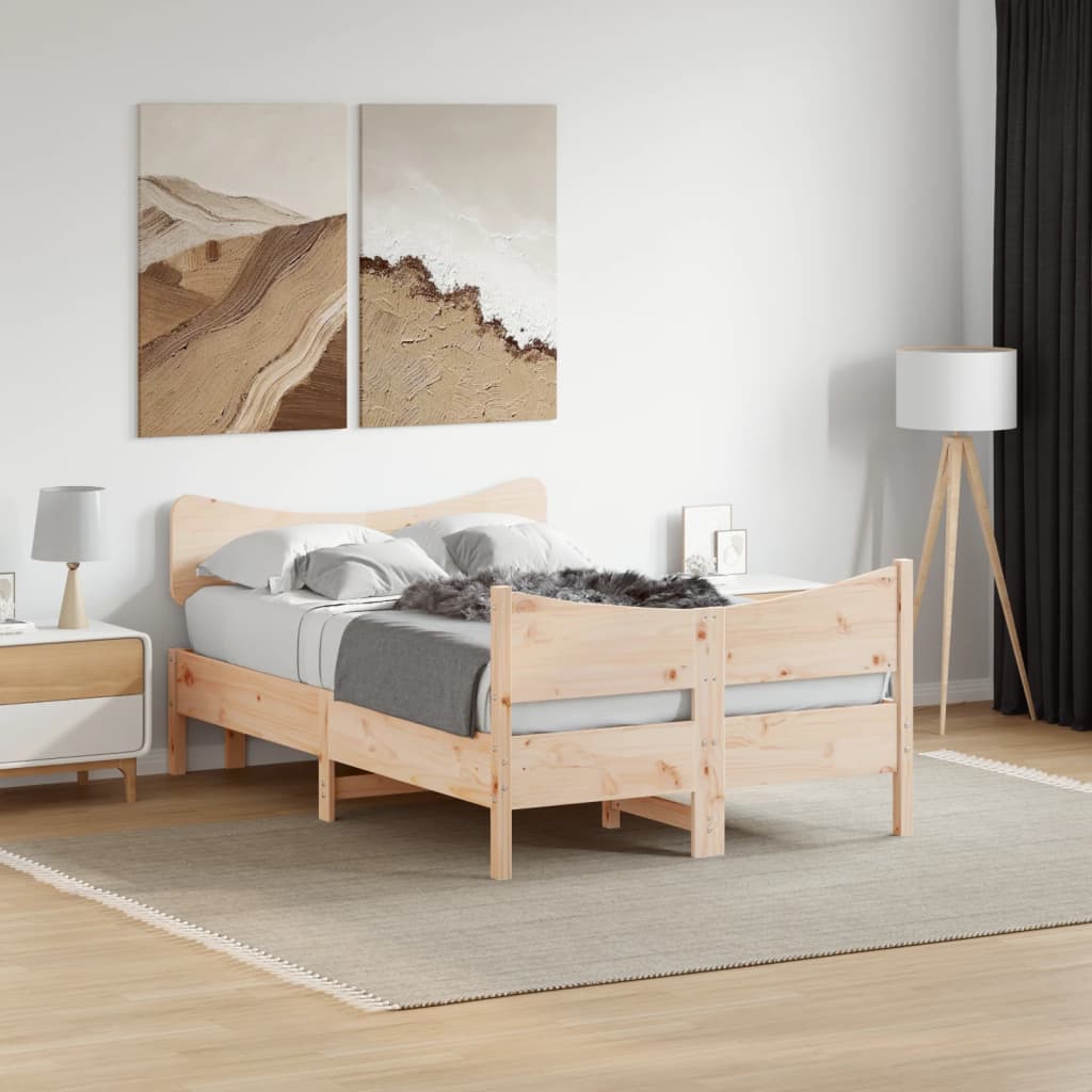 Bed Frame Without Mattress Super King Solid Wood Pine