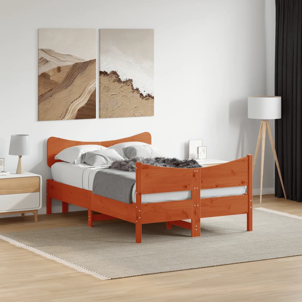 Bed Frame Without Mattress Super King Solid Wood Pine