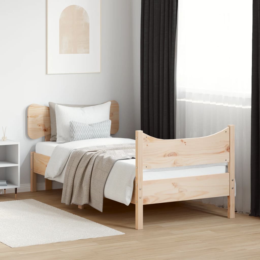 Bed Frame Without Mattress Super King Solid Wood Pine