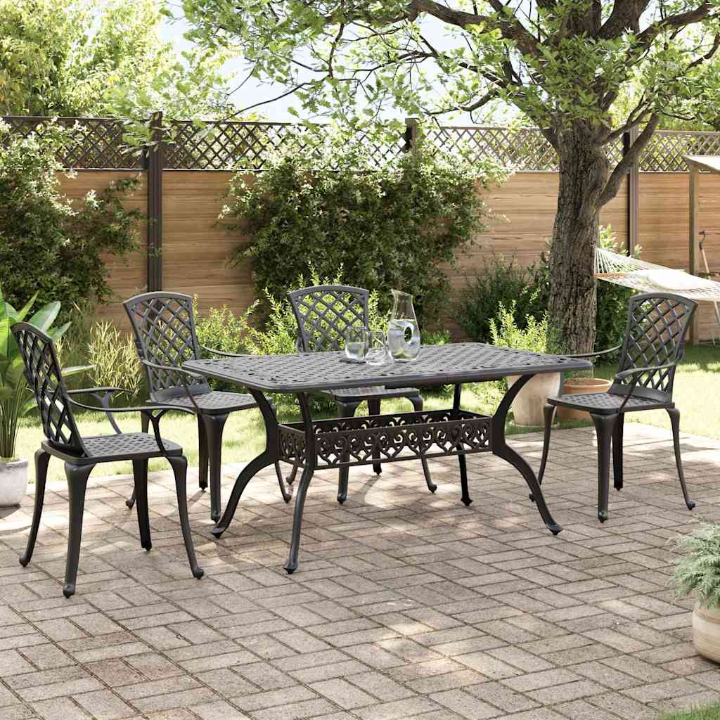 Garden Chairs 6 Pcs Cast Aluminium