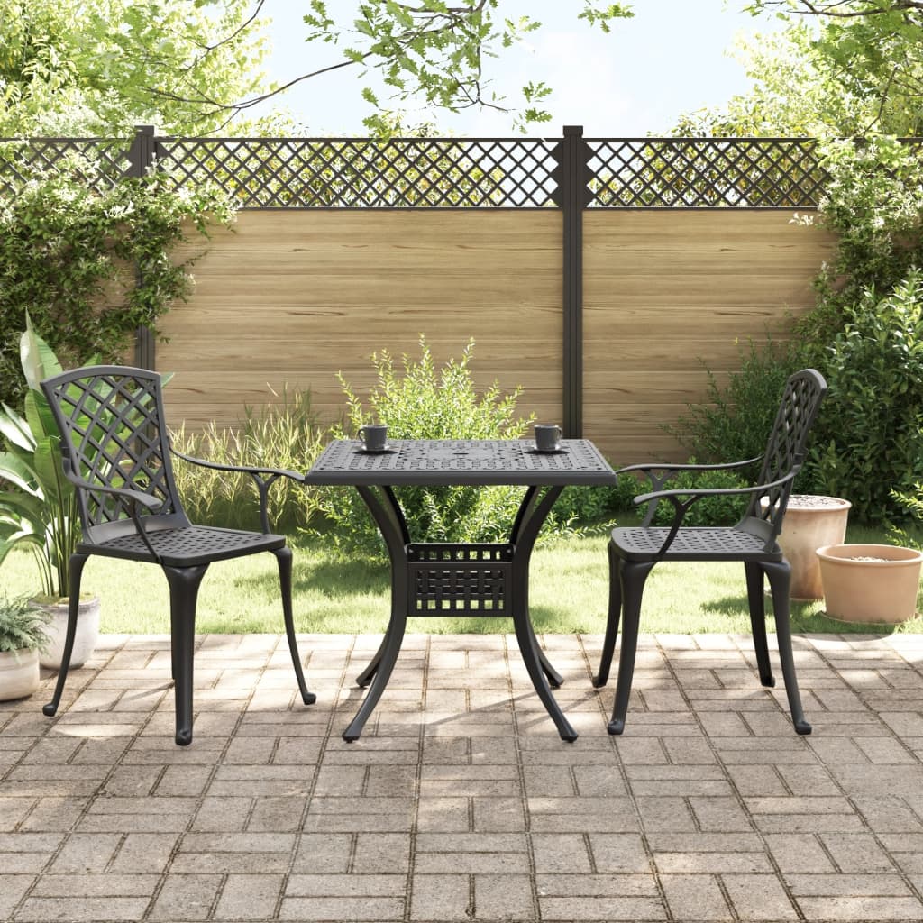 3 Piece Bistro Set Cast Aluminium