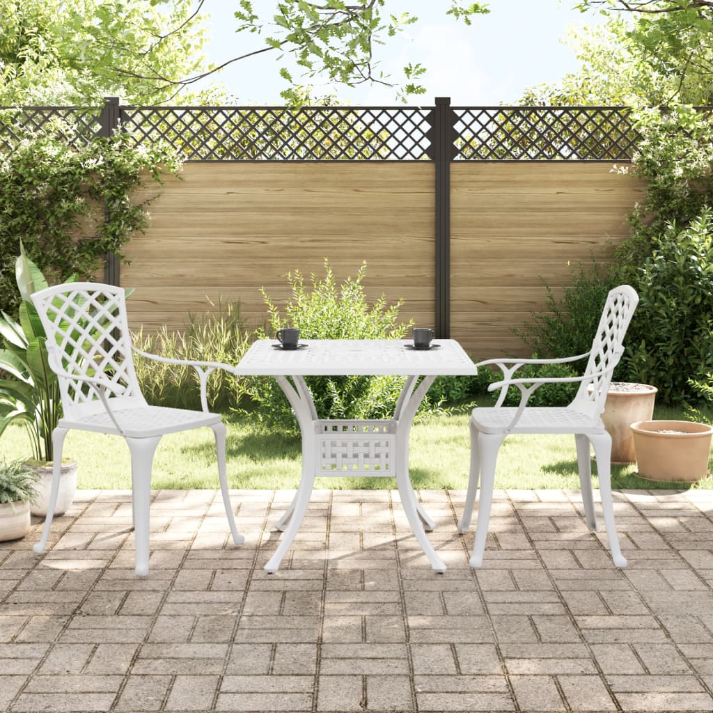 3 Piece Bistro Set Cast Aluminium
