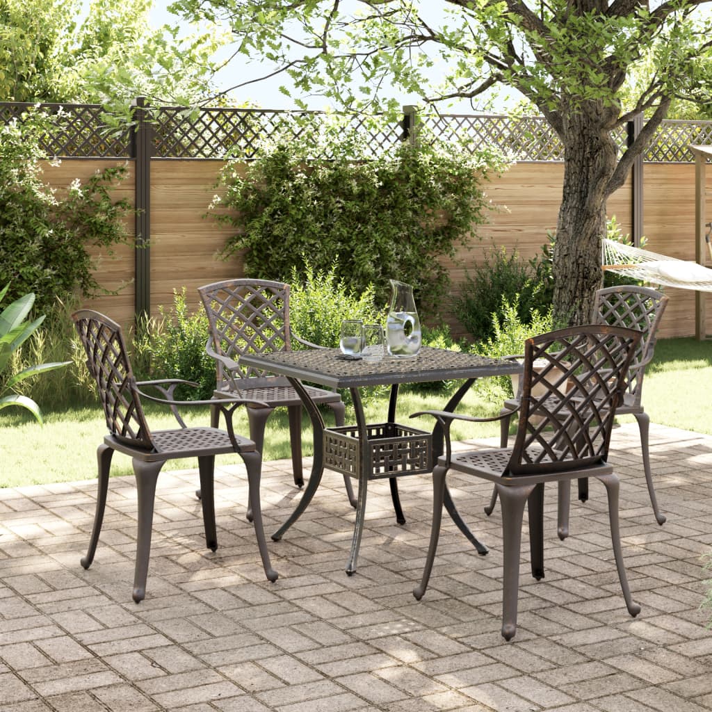 3 Piece Bistro Set Cast Aluminium