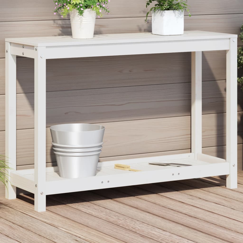 Potting Table With Shelf Impregnated Wood Pine