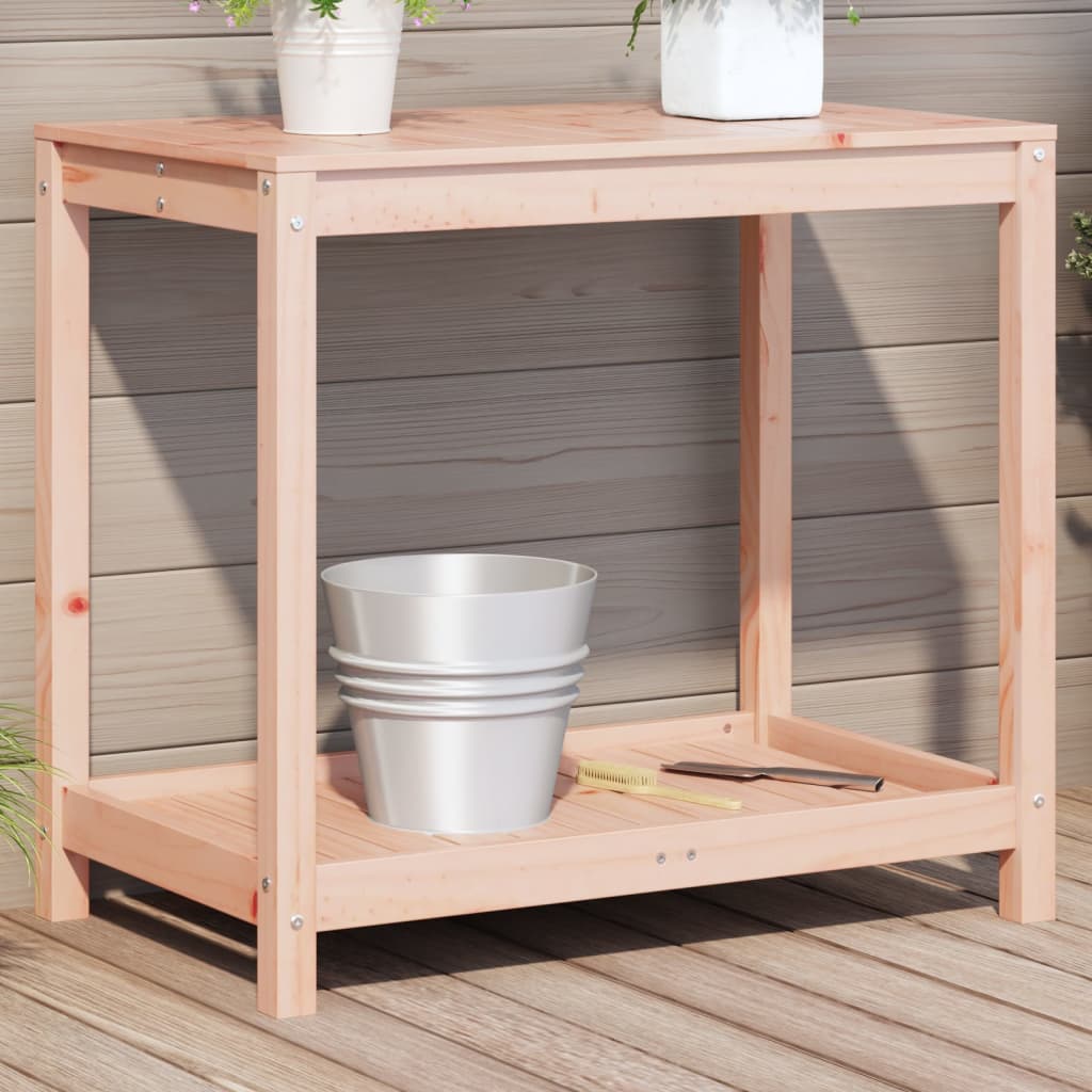 Potting Table With Shelf Impregnated Wood Pine