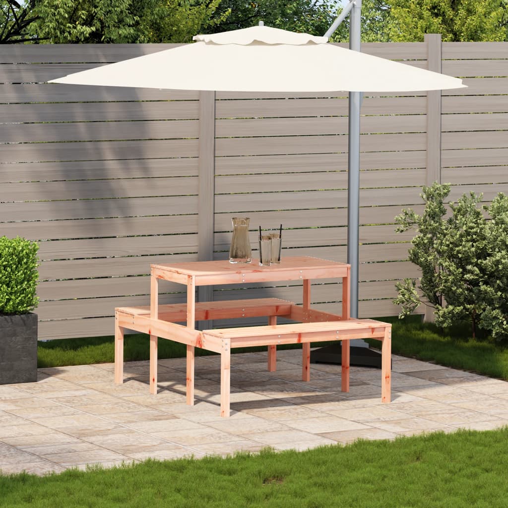 Picnic Table 110X134X75 Cm Solid Wood Douglas