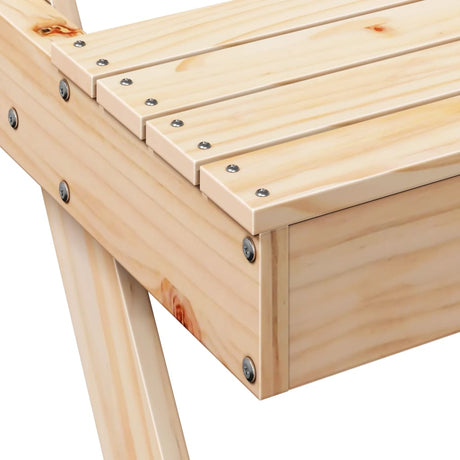 Picnic Table 105X134X75 Cm Solid Wood Pine