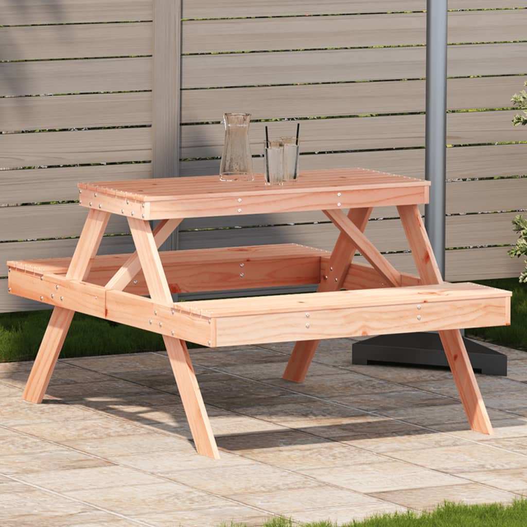 Picnic Table 105X134X75 Cm Solid Wood Pine