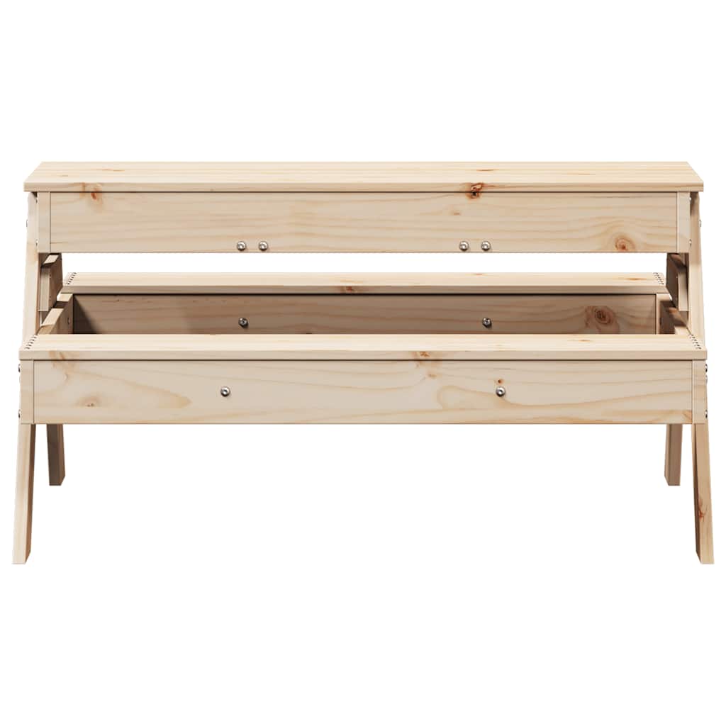 Picnic Table With Sandpit For Kids Solid Wood Pine
