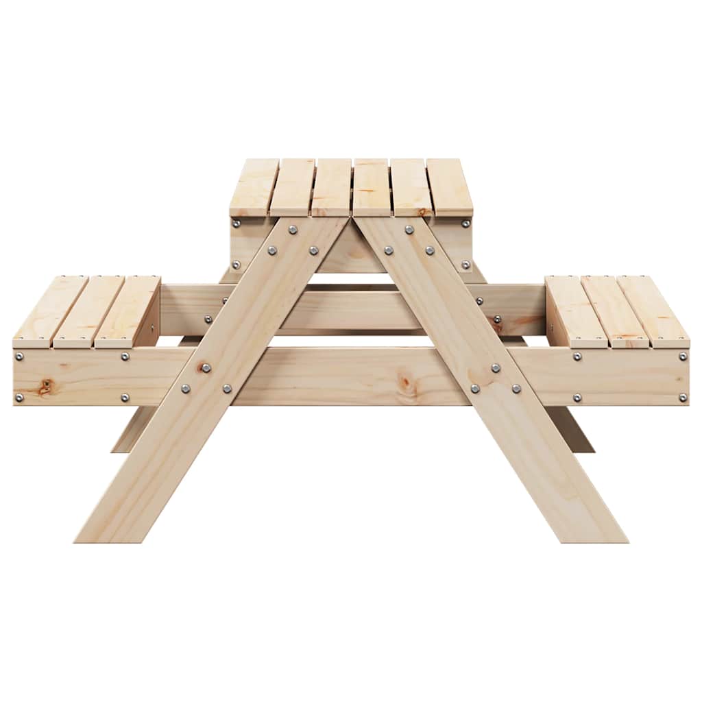 Picnic Table With Sandpit For Kids Solid Wood Pine