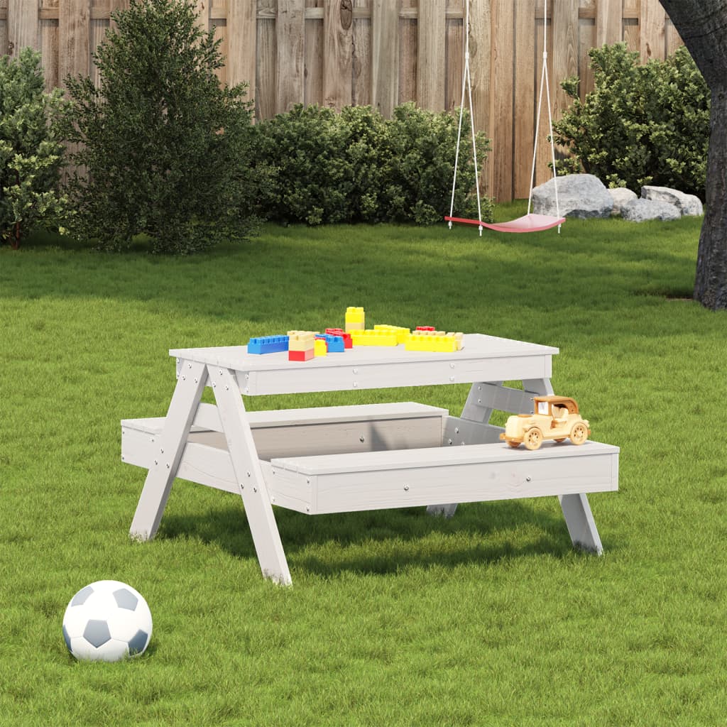 Picnic Table For Kids 88X97X52 Cm Solid Wood Pine