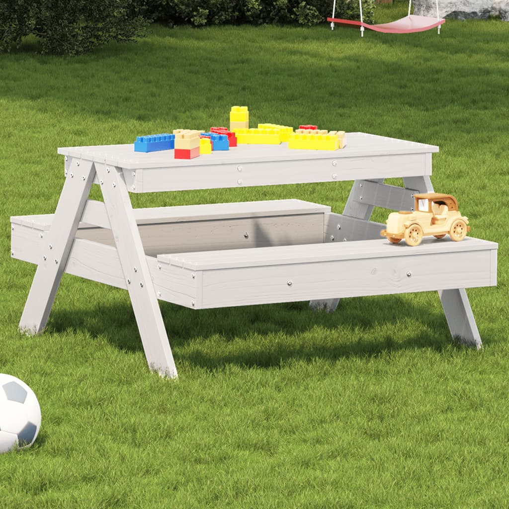 Picnic Table For Kids 88X97X52 Cm Solid Wood Pine