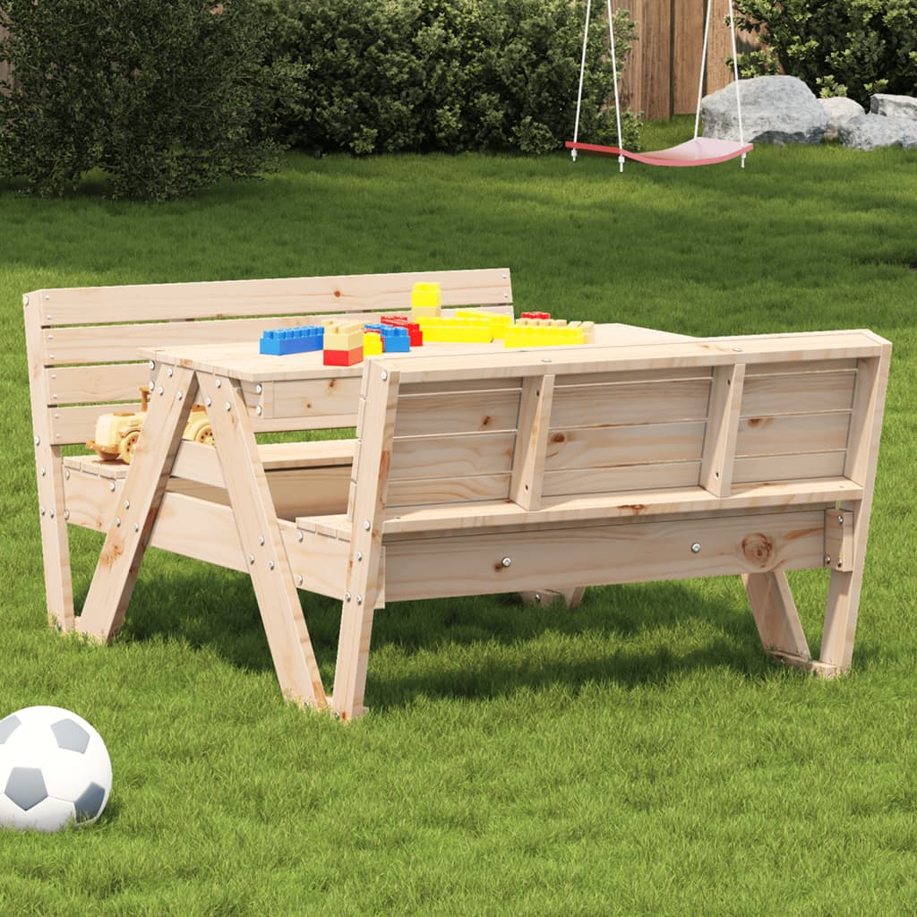 Picnic Table For Kids 88X122X58 Cm Impregnated Wood Pine