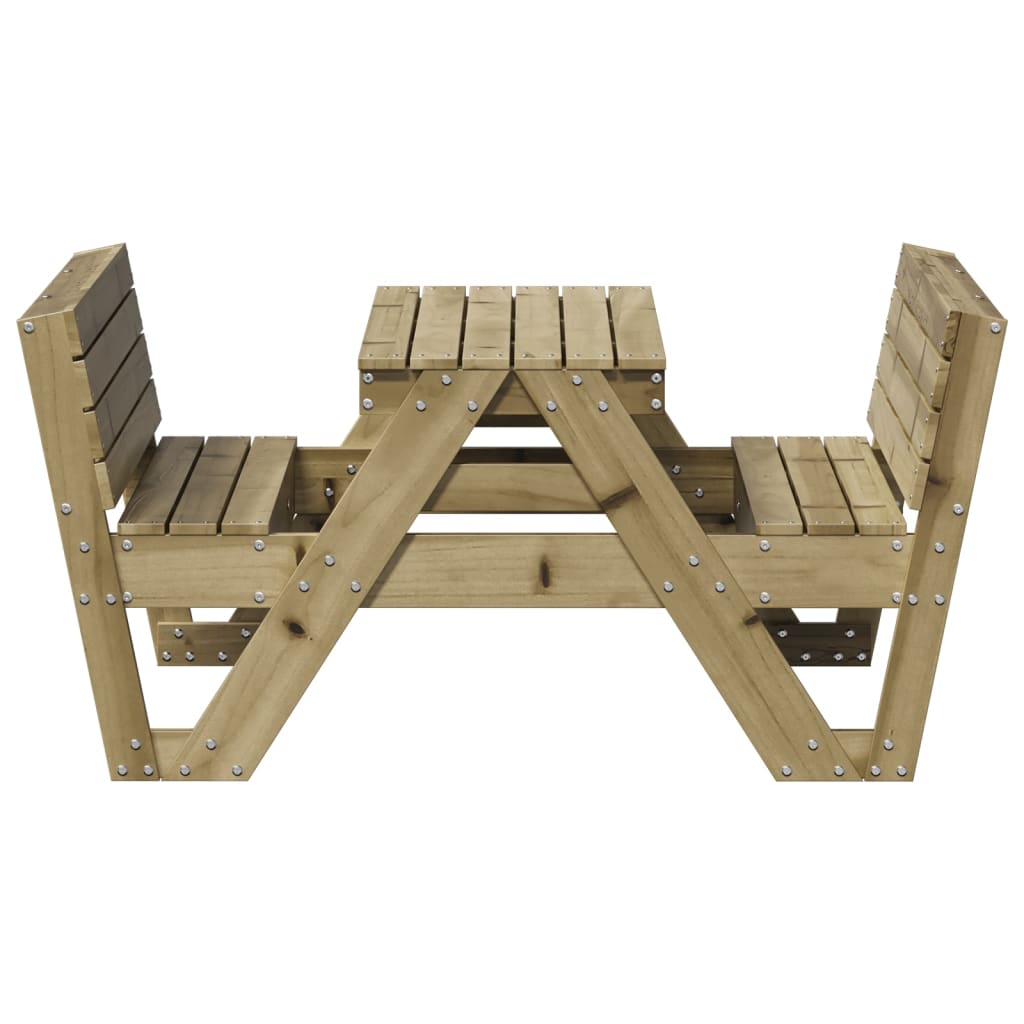 Picnic Table For Kids 88X122X58 Cm Impregnated Wood Pine