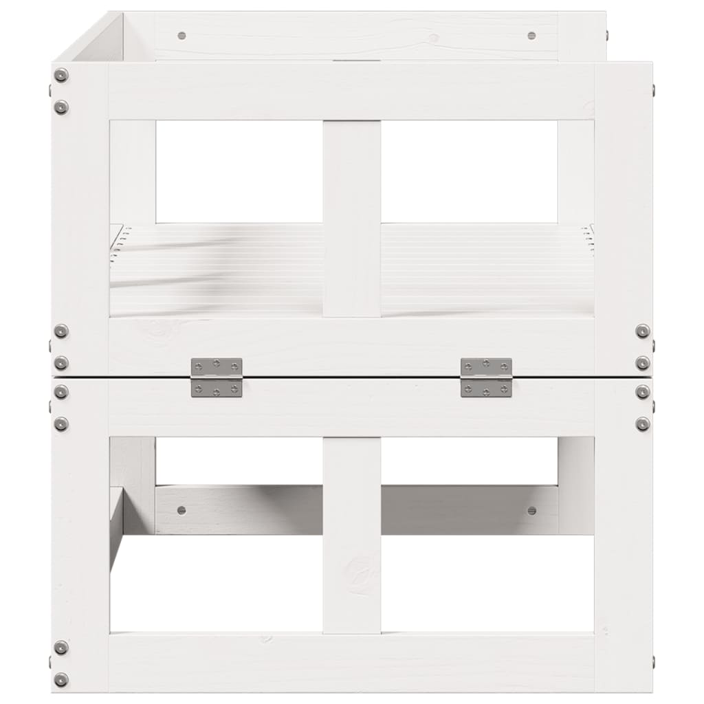 Garden Sofa Bench Extendable Solid Wood Pine