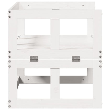 Garden Sofa Bench Extendable Solid Wood Pine