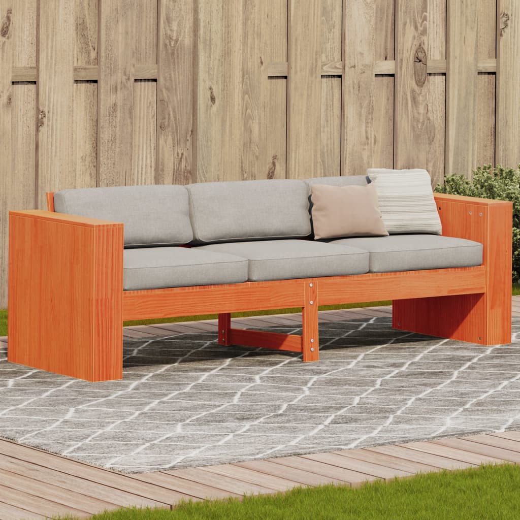 Garden Sofa Solid Wood Pine