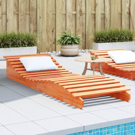 Sun Loungers 2 Pcs Solid Wood Pine