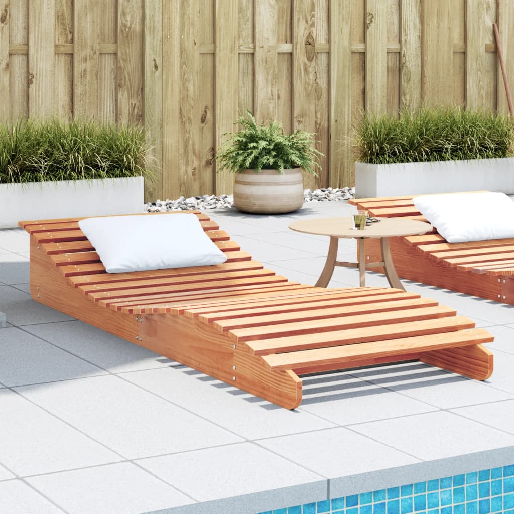Sun Loungers 2 Pcs Solid Wood Pine