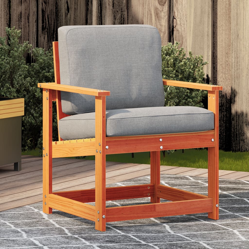 Garden Chair White 62X56X77 Cm Solid Wood Pine