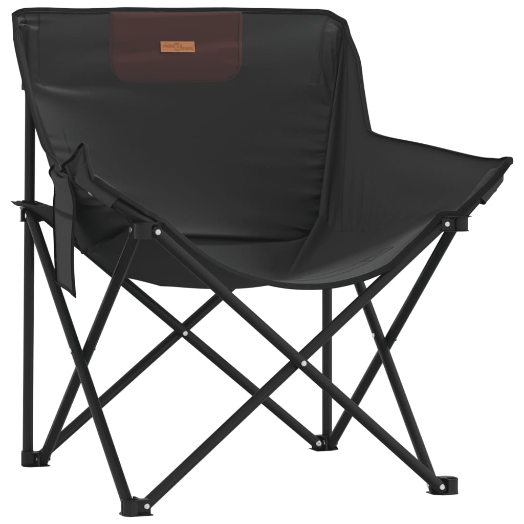 Camping Chairs With Pocket Foldable 2 Pcs