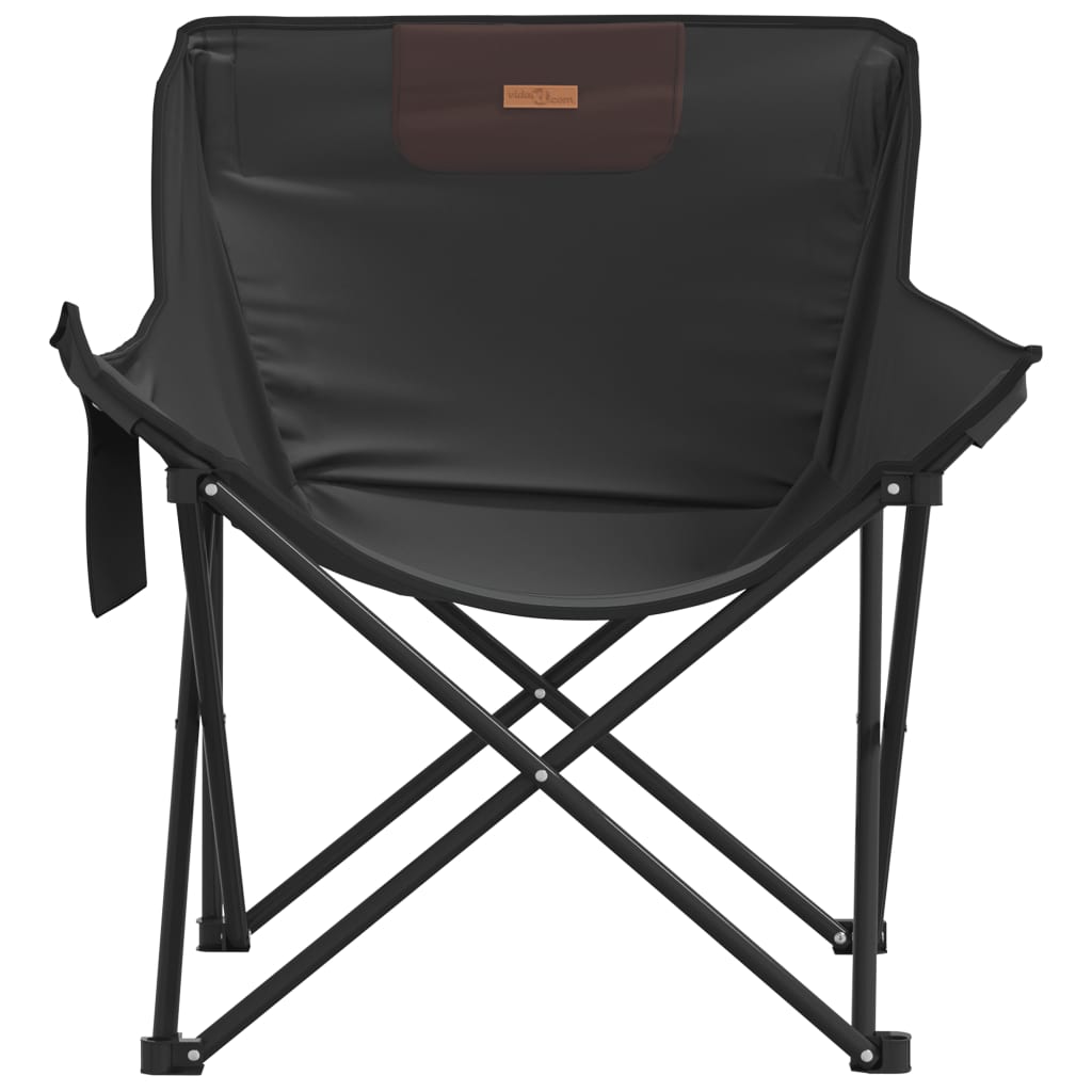 Camping Chairs With Pocket Foldable 2 Pcs