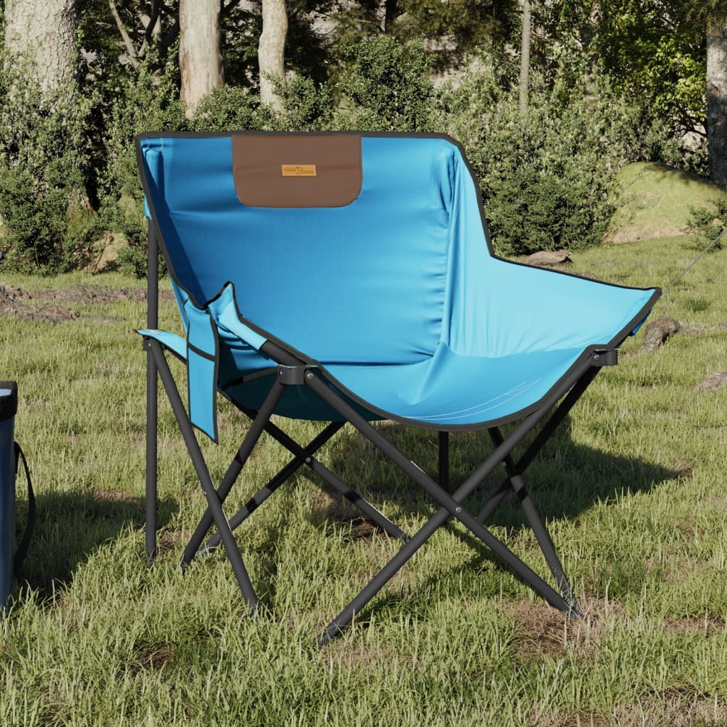 Camping Chairs With Pocket Foldable 2 Pcs