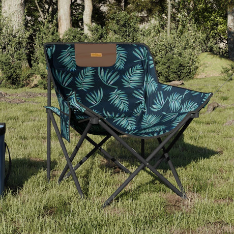 Camping Chairs With Pocket Foldable 2 Pcs